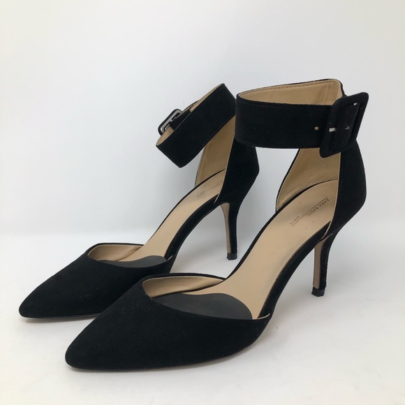 Zara Shoes - Zara Black Ankle Strap Heels Size 38/7.5